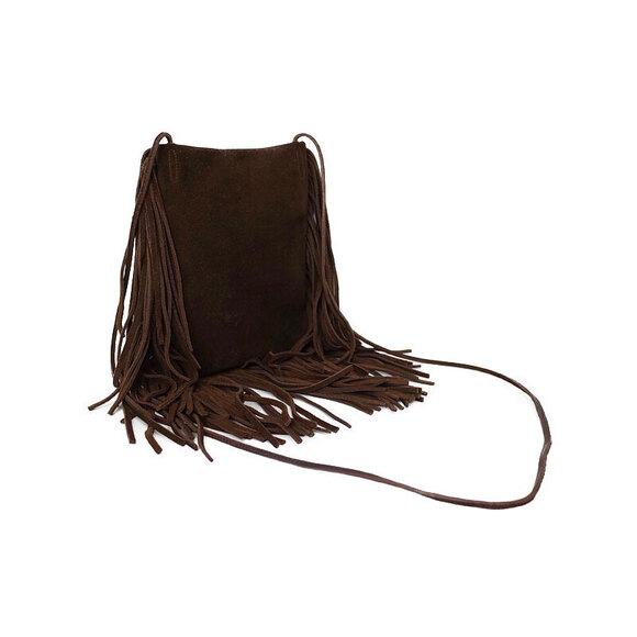 SAINT LAURENT PARIS Anita Fringe Flat Bag Shoulder - Picture 2 of 5